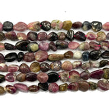 8-10mm Tourmaline Stone Beads for Bracelet Making 15''