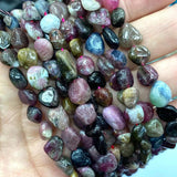 8-10mm Tourmaline Stone Beads for Bracelet Making 15''