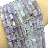 Natural Amethyst Cylinder Spacer Beads for DIY Jewelry Making