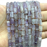 Natural Amethyst Cylinder Spacer Beads for DIY Jewelry Making