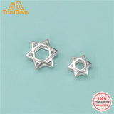TrustDavis 925 Silver Star Spacer Beads DIY Fit Bracelet Necklace Jewelry