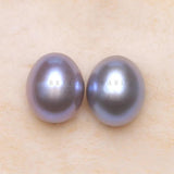 Natural Pearl Oval Shape Gray Beads DIY Earrings Jewelry Making