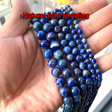 Natural Lapis Lazuli Stone Beads AA for DIY Jewelry 6/8/10MM