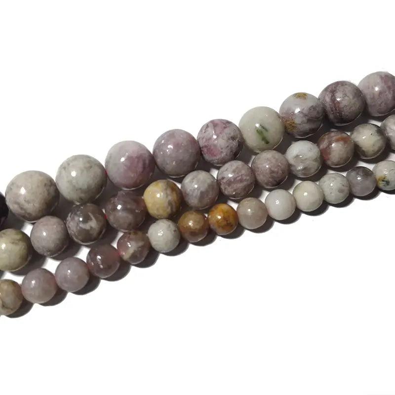 Red Plum Blossom Tourmaline Stone Beads Loose Gemstone