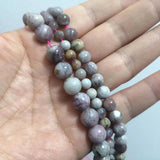 Red Plum Blossom Tourmaline Stone Beads Loose Gemstone