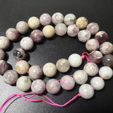 Red Plum Blossom Tourmaline Stone Beads Loose Gemstone