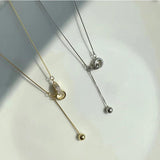925 Silver Circle Necklace Small Round Bead Pendant Choker Gift