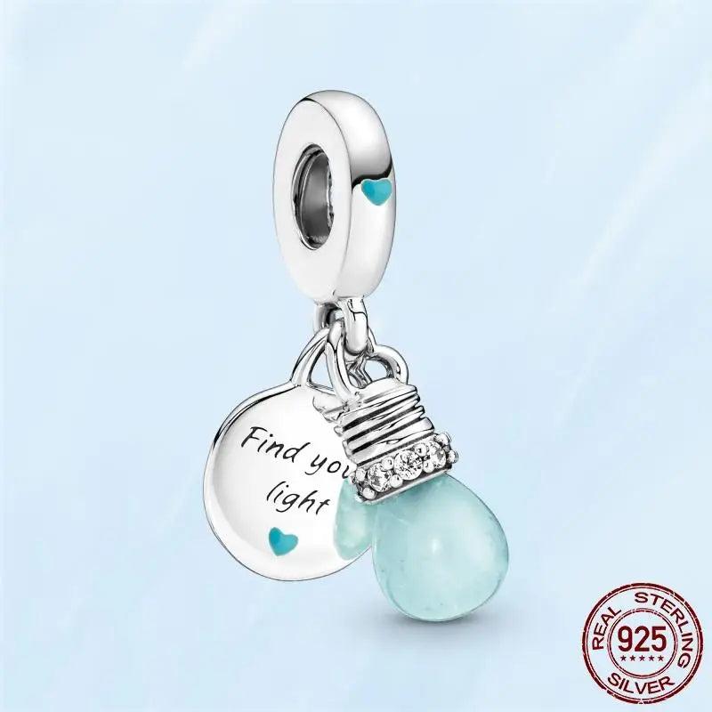 925 Silver Moment Key Ring Bag Charm Holder for Women