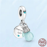 925 Silver Moment Key Ring Bag Charm Holder for Women