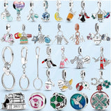 925 Silver Moment Key Ring Bag Charm Holder for Women