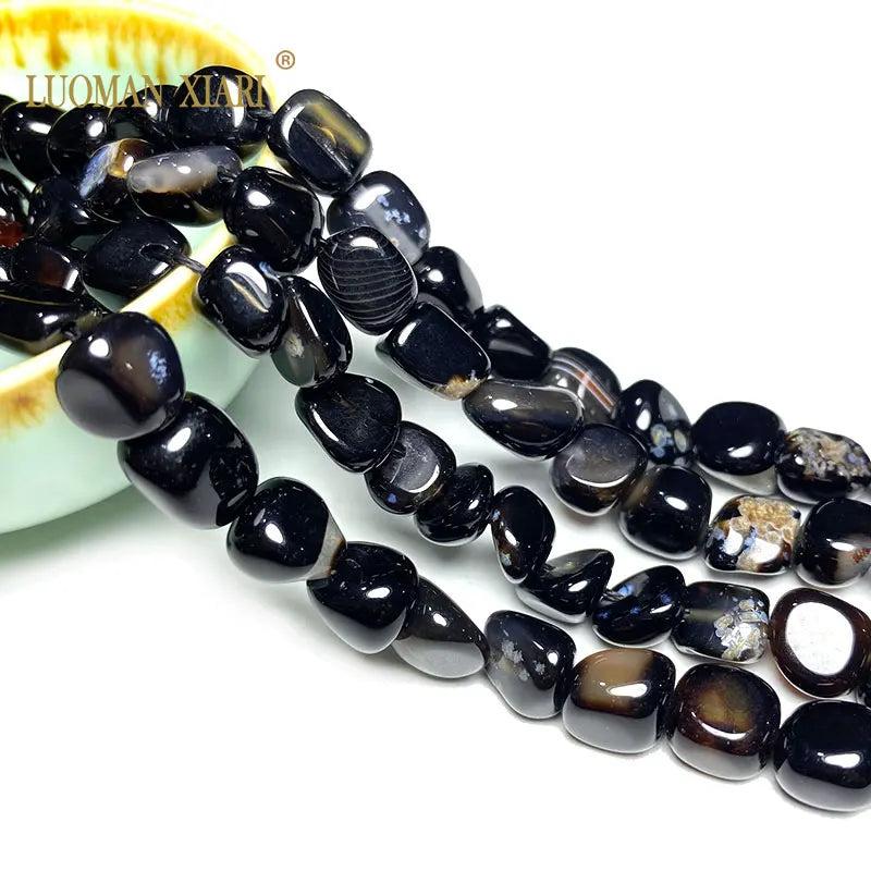 Natural Agate Stone Beads Charms for Jewelry Making