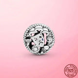 925 Sterling Silver Hollow Bead Charm for Bracelet Pendant Making