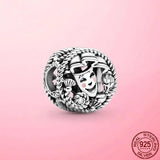 925 Sterling Silver Hollow Bead Charm for Bracelet Pendant Making