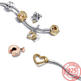 925 Silver Rose Heart-blazing Love Eternal Pendant Fixing Clip
