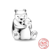 925 Silver Polar Bear Parent-Child Charm for Bracelet & Necklace