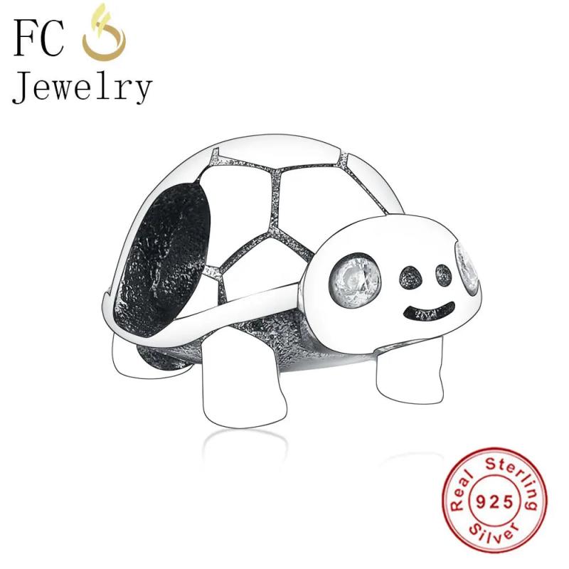 925 Silver Turtle Charms Bracelet Making Kids Berloque