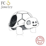 925 Silver Turtle Charms Bracelet Making Kids Berloque