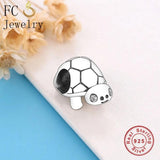 925 Silver Turtle Charms Bracelet Making Kids Berloque