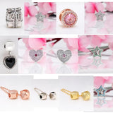 925 Silver Love Star Charm for DIY Jewelry