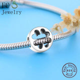 925 Silver Openwork 4-Leaf Clover Charms Bracelet Beads