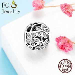 925 Silver Spring Meadow Blooms Flower Charm Bead