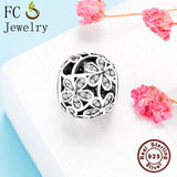 925 Silver Spring Meadow Blooms Flower Charm Bead