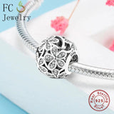 925 Silver Spring Meadow Blooms Flower Charm Bead