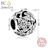 925 Silver Spring Meadow Blooms Flower Charm Bead