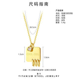 European/American Diamond Monogram Necklace