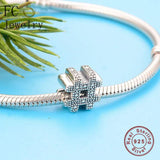 925 Sterling Silver Number Sign # Logo Symbol Spacer Beads Berloque