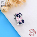 925 Silver Butterfly Beads Spacer for Charm Bracelet