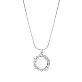 Retro Shell Ball Pendant Necklace European American Light Snake Bone Chain