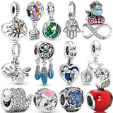 925 Silver Rainbow Balloon Charm Pendant for Bracelet & Bangle