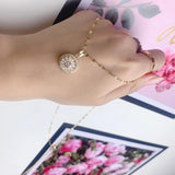 Zircon Windmill Pendant Necklace