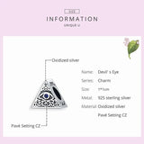 925 Silver Demon Eye Charm Bracelet Making Kit