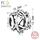 Sterling Silver Constellation Sky Bead for Charm Bracelet