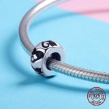 925 Silver Cat Silhouette Charm for Bracelet Beads