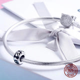 925 Silver Cat Silhouette Charm for Bracelet Beads