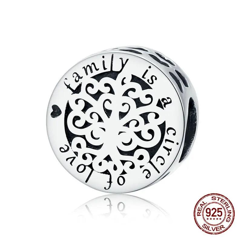 Vintage Family Tree Beads 925 Silver Jewelry Making
