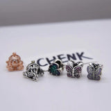 925 Sterling Silver Heart Charms Collection - Chinese Charms