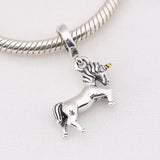 S925 Silver Unicorn Pendant for Lady Bracelet Bangle