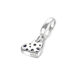S925 Silver Heart Dangle Bead for Bracelet Bangle DIY