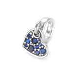 S925 Silver Heart Dangle Bead for Bracelet Bangle DIY