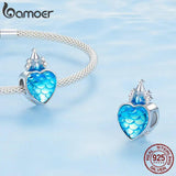 925 Sterling Silver Christmas Snowflake Charm Pendant for Women