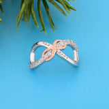 925 Silver Rose Love You Infinity Bead Charm for Bracelet Making