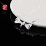 925 Silver Creativity Bone Pendant Necklace Wedding Engagement Party Charm