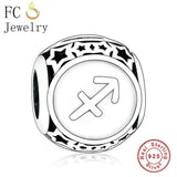 925 Silver Cancer Zodiac Charm Bead for Bracelet Making