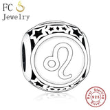 925 Silver Cancer Zodiac Charm Bead for Bracelet Making