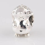 S925 Silver Hedgehog Bead for Women Bracelet DIY
