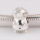 S925 Silver Hedgehog Bead for Women Bracelet DIY